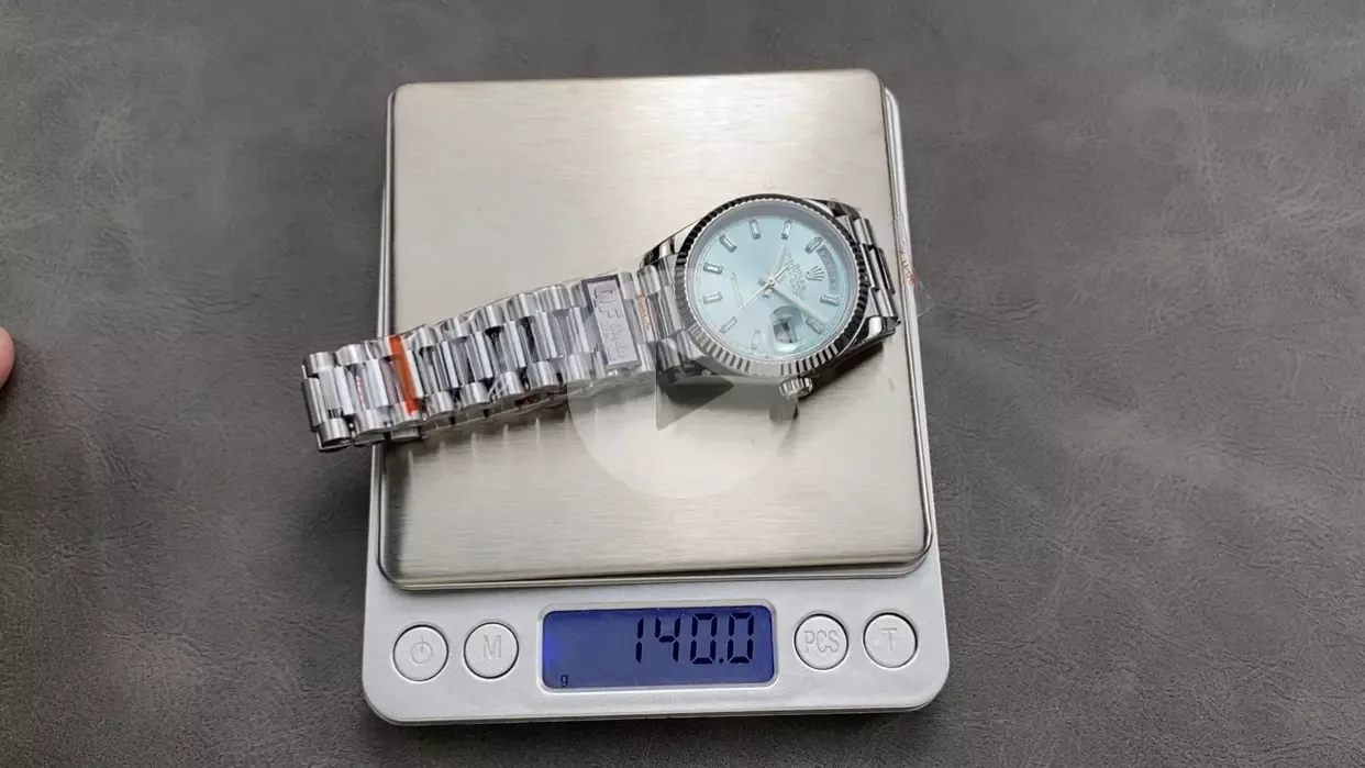 QF공장 롤렉스 데이데이트 플래티넘 다이얼 바게트다이아 화이트 골드 금통 36mm 128236 상세 이미지 1