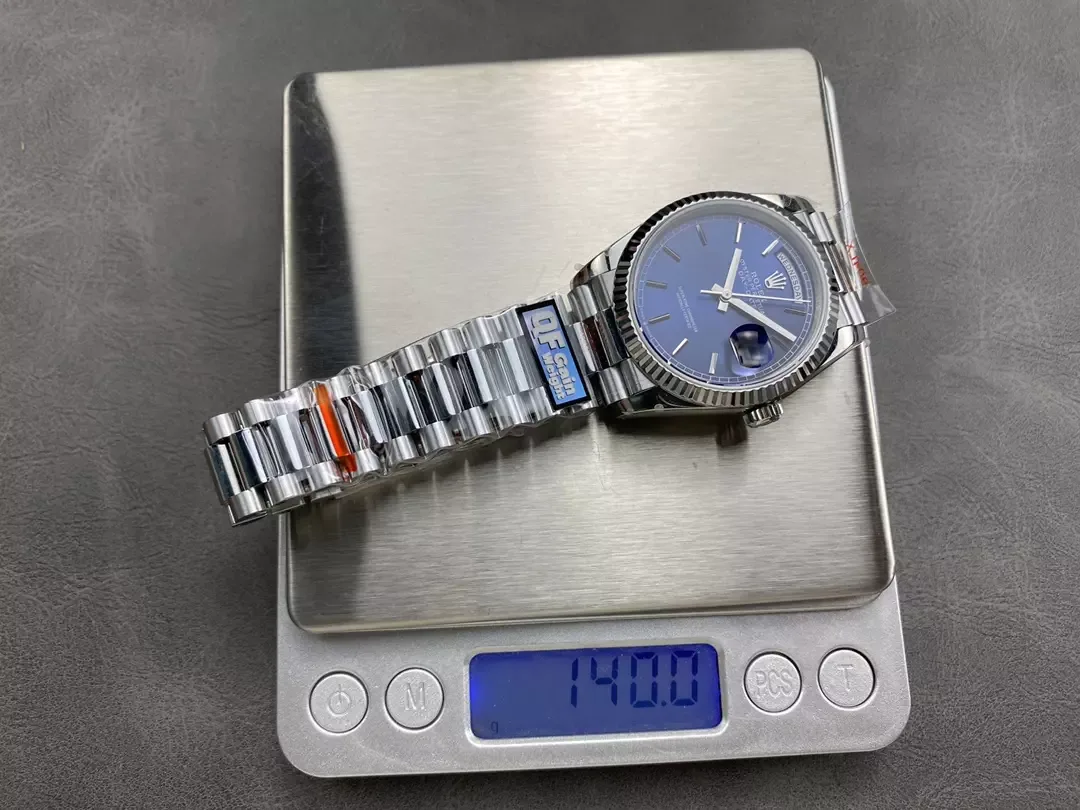 QF공장 롤렉스 데이데이트 청판 다이얼 바인덱스 화이트골드 금통 36mm 128236 상세 이미지 1