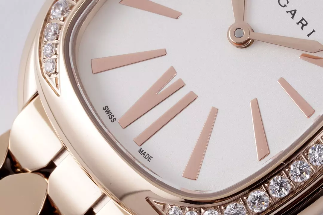 BV공장 BV공장 불가리 세르펜티 세두토리 핑크골드 다이아 베젤 세팅 103146 케이스 33mm, 스위스 ETA 쿼츠 무브먼트 상세 이미지 5