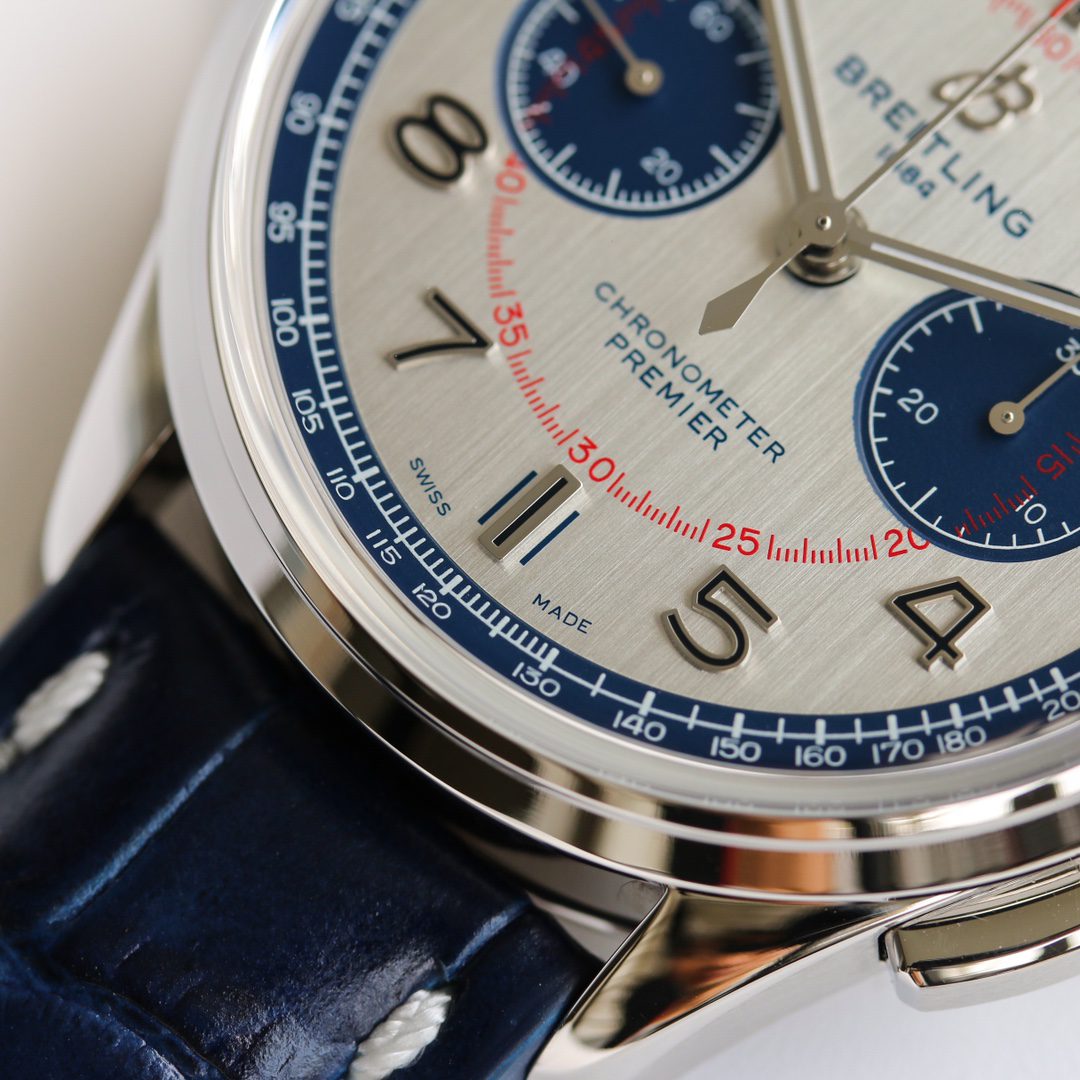 브라이틀링 GF공장 브라이틀링 프리미어 B01 크로노그래프 벤틀리 뮬리너 AB0118A71G1P1 7750 무브먼트 상세 이미지 5