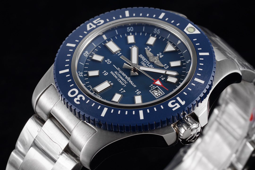 브라이틀링 TF공장 브라이틀링 슈퍼 오션 스페셜 청판 다이얼 44mm Y1739316 2824 무브먼트 상세 이미지 3