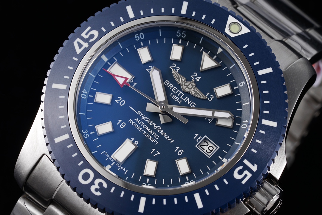 브라이틀링 TF공장 브라이틀링 슈퍼 오션 스페셜 청판 다이얼 44mm Y1739316 2824 무브먼트 상세 이미지 5
