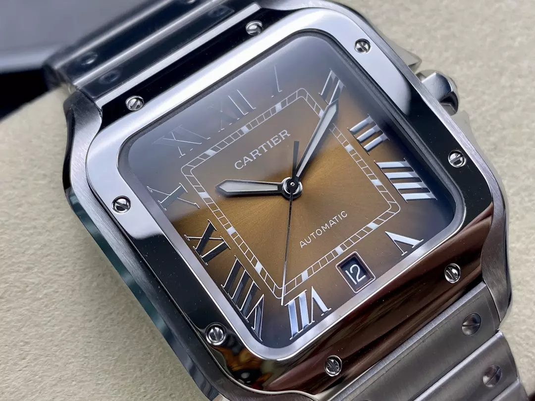 까르띠에 BV공장 까르띠에 산토스 브라운 다이얼 40mm WSSA0064 9015 무브먼트 상세 이미지 4