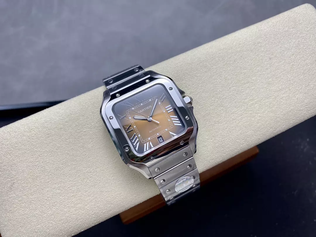 까르띠에 BV공장 까르띠에 산토스 브라운 다이얼 40mm WSSA0064 9015 무브먼트 상세 이미지 6