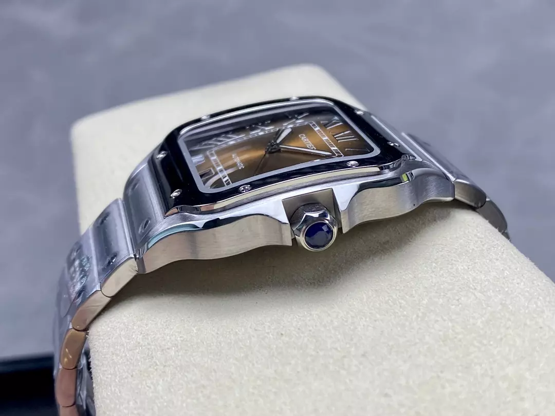 까르띠에 BV공장 까르띠에 산토스 브라운 다이얼 40mm WSSA0064 9015 무브먼트 상세 이미지 9