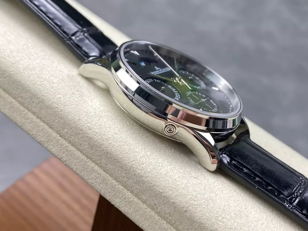 GR공장 GR공장 예거르쿨트르 울트라 씬 퍼페추얼 블랙 다이얼 39mm 130354J JLC 868 무브먼트로 장식된 일본 MIYOTA 9015 무브먼트 상세 이미지 5