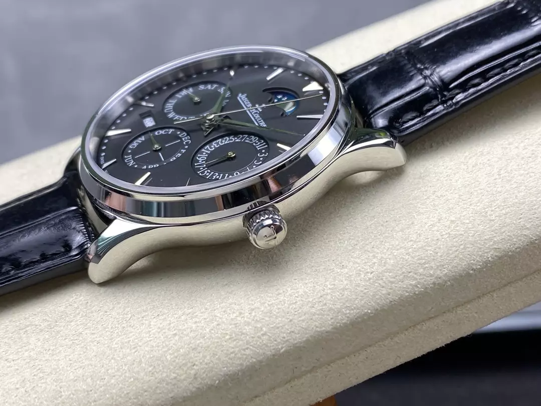 GR공장 GR공장 예거르쿨트르 울트라 씬 퍼페추얼 블랙 다이얼 39mm 130354J JLC 868 무브먼트로 장식된 일본 MIYOTA 9015 무브먼트 상세 이미지 6