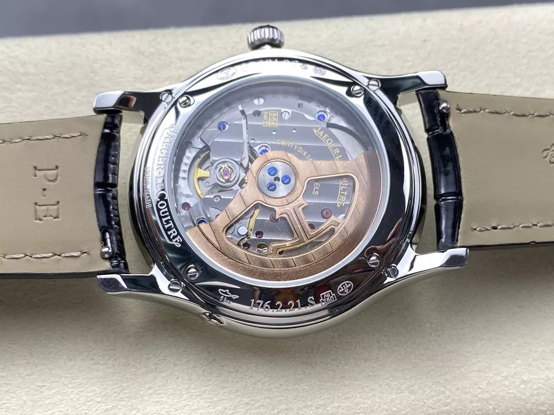 GR공장 GR공장 예거르쿨트르 울트라 씬 퍼페추얼 블랙 다이얼 39mm 130354J JLC 868 무브먼트로 장식된 일본 MIYOTA 9015 무브먼트 상세 이미지 7