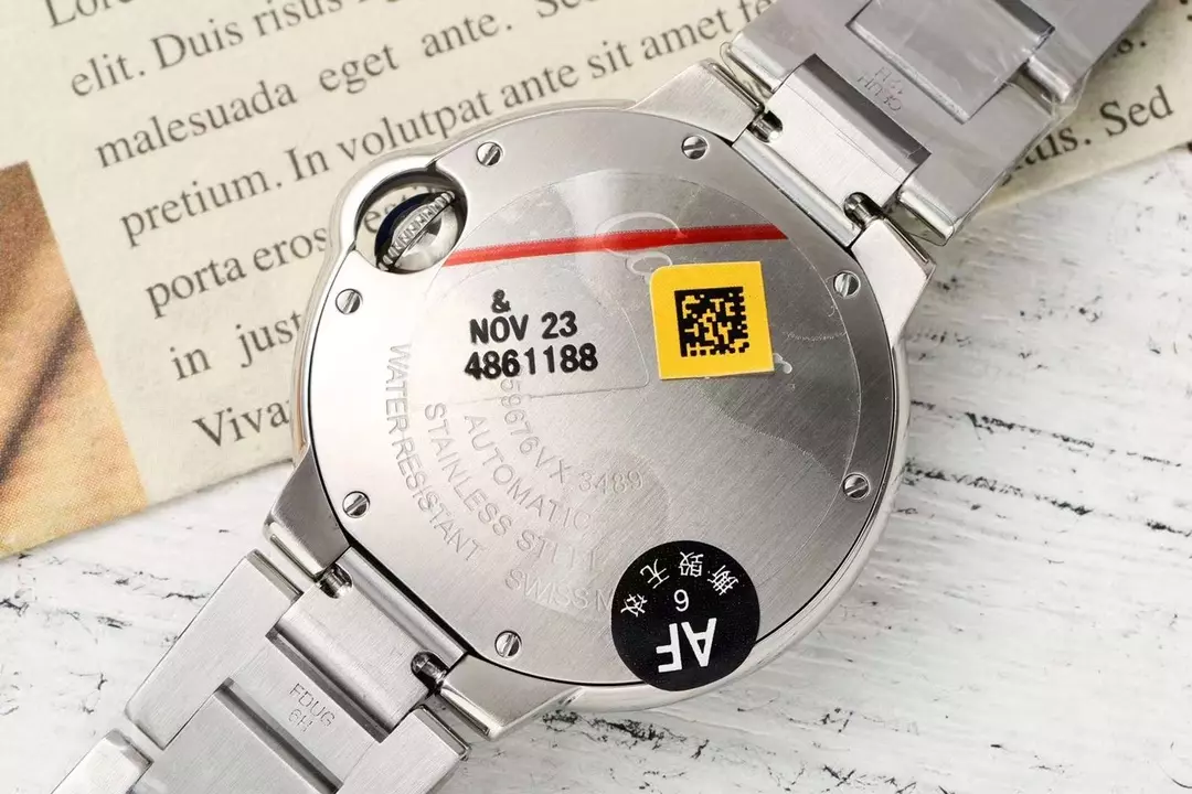 까르띠에 AF공장 까르띠에 발롱 브루 드 스틸 다이아 베젤 33mm SEIKO NH05A 21J 무브먼트 상세 이미지 8