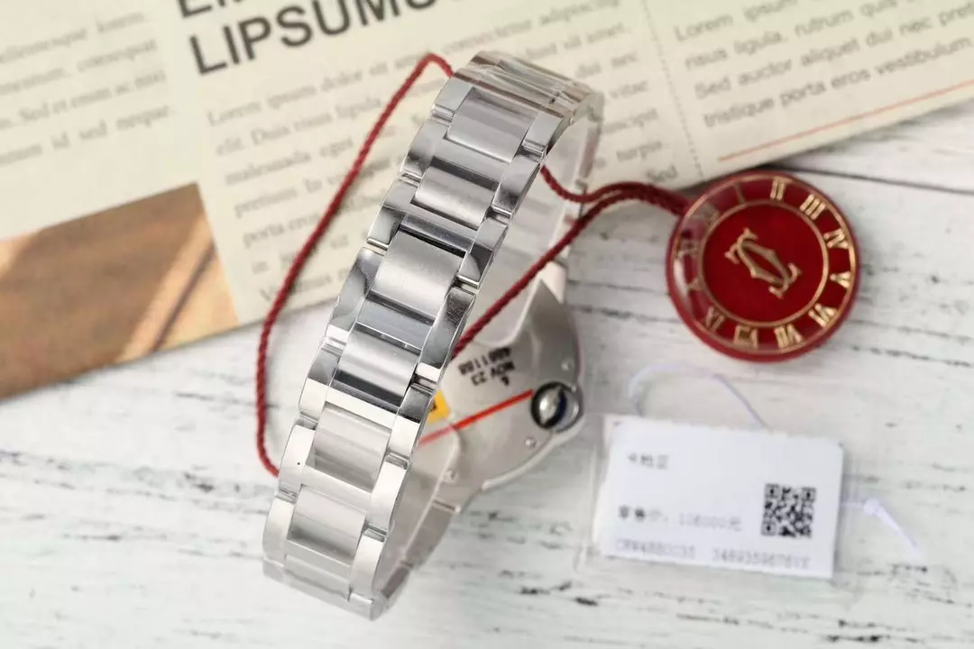 까르띠에 AF공장 까르띠에 발롱 브루 드 스틸 다이아 베젤 33mm SEIKO NH05A 21J 무브먼트 상세 이미지 9