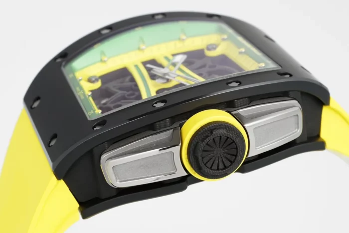 리차드밀 ZF공장 리차드밀 요한 블레이크 RM61-01 블랙 세라믹 옐로우 러버밴드 아시아 슈퍼 레플리카 RMUL2 스켈레톤 무브먼트 상세 이미지 3