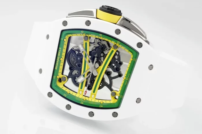 리차드밀 ZF공장 리차드밀 요한 블레이크 RM61-01 화이트 세라믹 화이트 러버밴드 아시아 슈퍼 레플리카 RMUL2 스켈레톤 무브먼트 상세 이미지 5