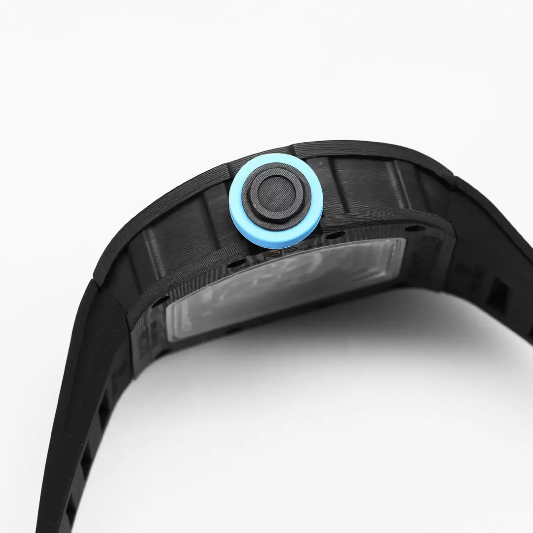 리차드밀 BBR공장 리차드밀 부바왓슨 RM055 블랙카본 케이스 블루 포인트 블랙 밴드 RMUL2 통합 무브먼트 상세 이미지 4