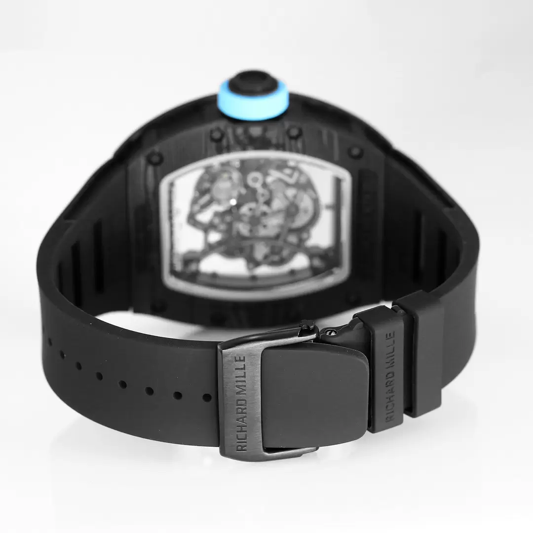 리차드밀 BBR공장 리차드밀 부바왓슨 RM055 블랙카본 케이스 블루 포인트 블랙 밴드 RMUL2 통합 무브먼트 상세 이미지 6