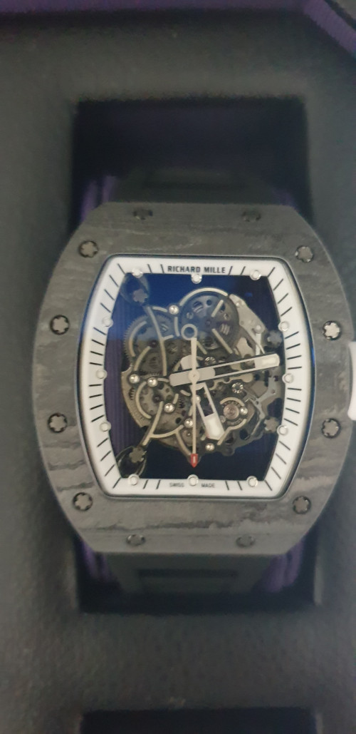 리차드밀 ZF공장 리차드밀 부바왓슨 블랙 카본 / 블랙 러버밴드 RM-055 RMUL2 오토 무브먼트 상세 이미지 11