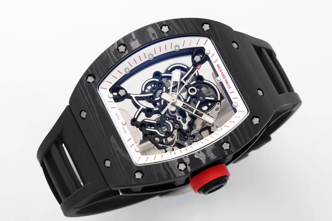 리차드밀 ZF공장 리차드밀 부바왓슨 블랙 카본 / 블랙 러버밴드 RM-055 RMUL2 오토 무브먼트 상세 이미지 4