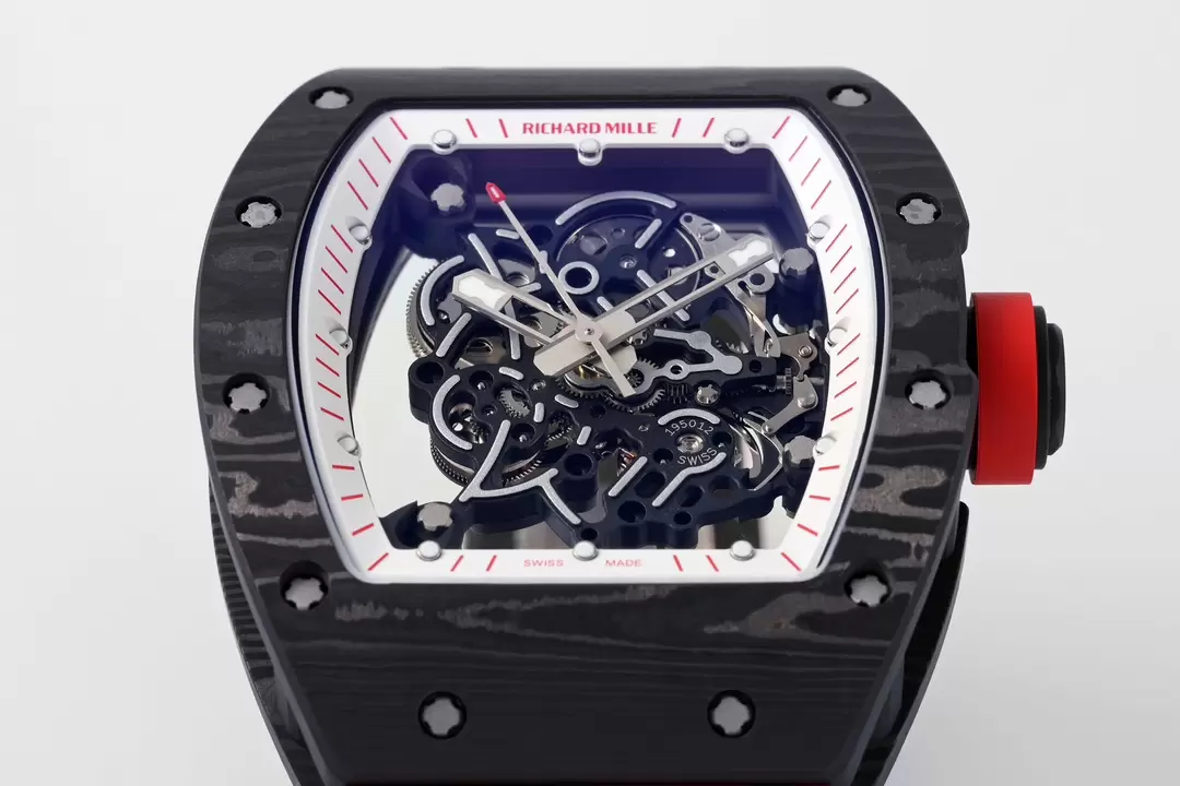 리차드밀 ZF공장 리차드밀 부바왓슨 블랙 카본 / 블랙 러버밴드 RM-055 RMUL2 오토 무브먼트 상세 이미지 5