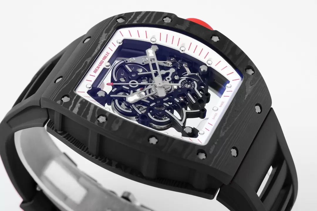 리차드밀 ZF공장 리차드밀 부바왓슨 블랙 카본 / 블랙 러버밴드 RM-055 RMUL2 오토 무브먼트 상세 이미지 6