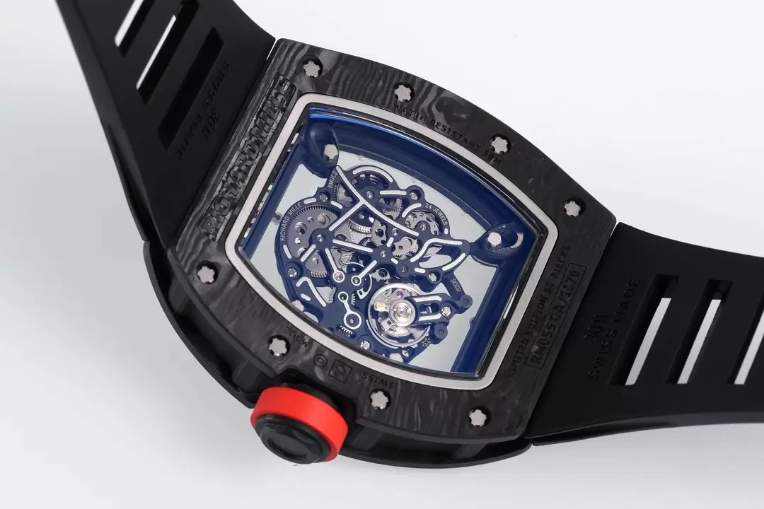 리차드밀 ZF공장 리차드밀 부바왓슨 블랙 카본 / 블랙 러버밴드 RM-055 RMUL2 오토 무브먼트 상세 이미지 9