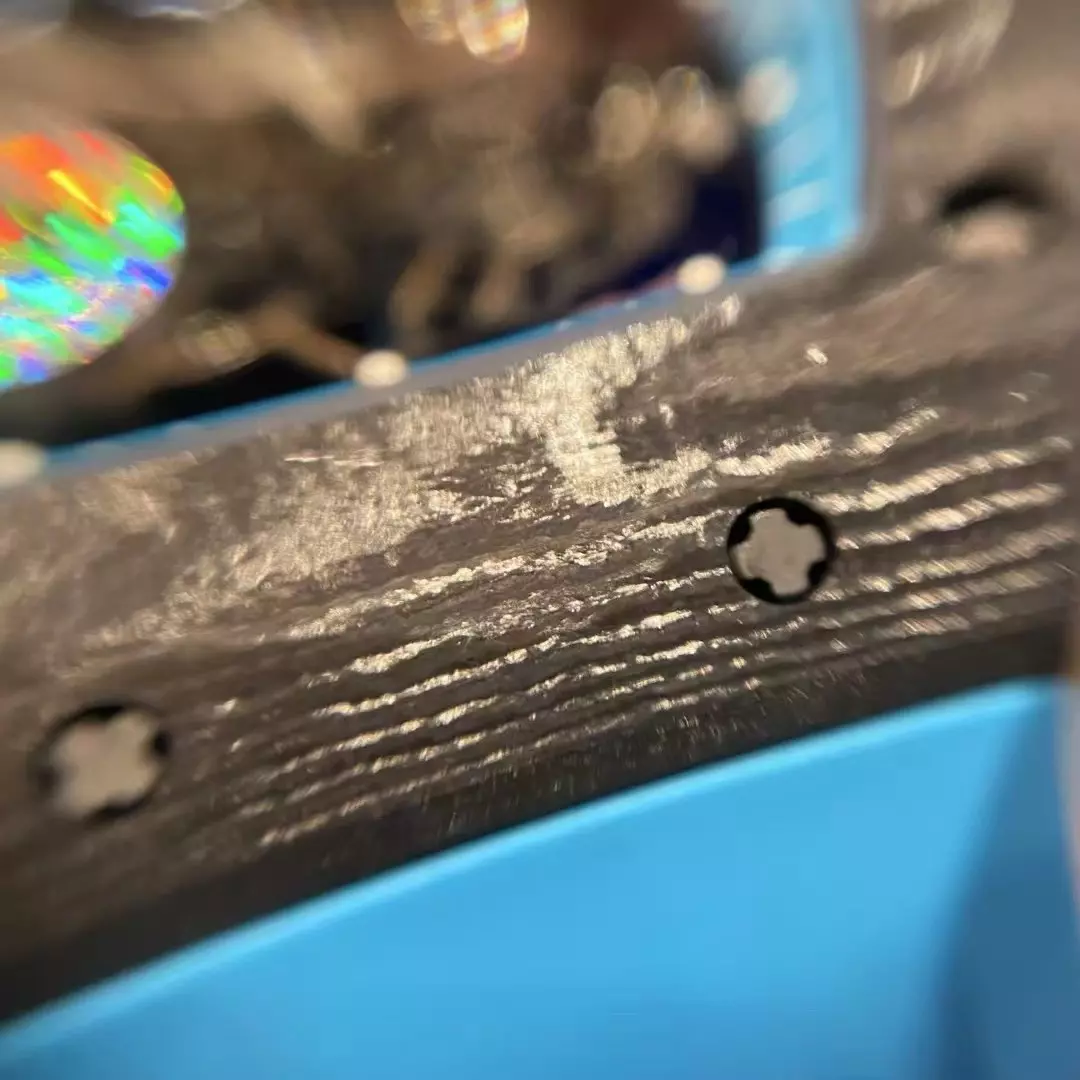 오데마피게 APS공장 V2 리차드밀 부바왓슨 RM-055 블랙 카본 케이스 블루 러버밴드 NTPT 카본, 리얼 티타늄 제작 상세 이미지 12