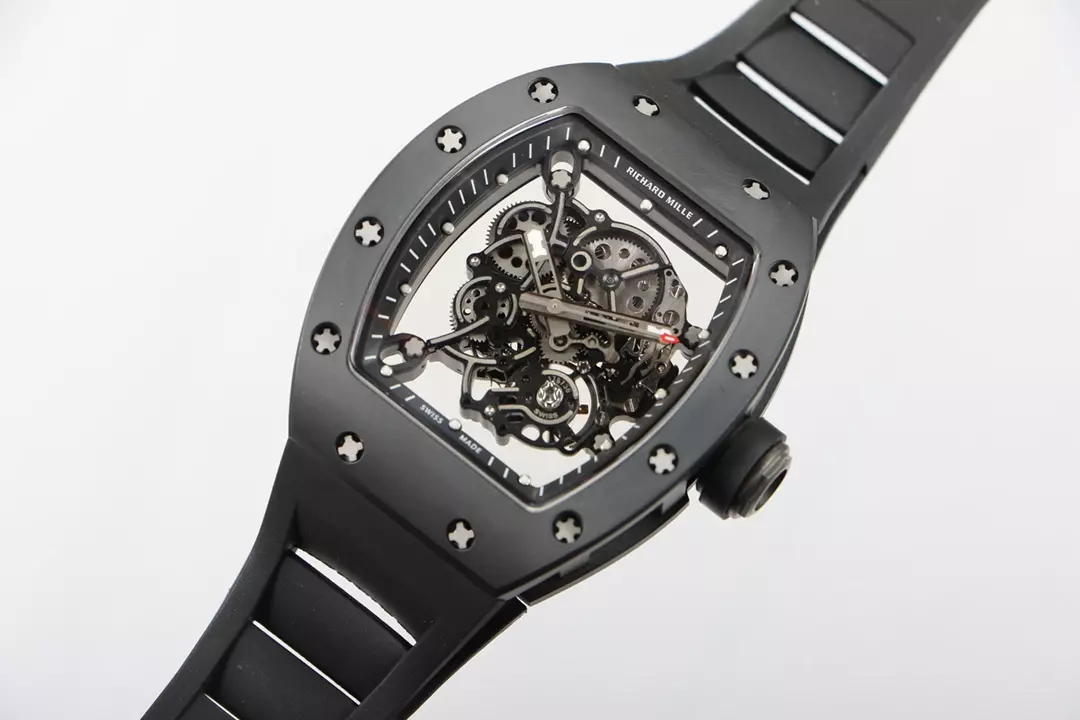 리차드밀 RM공장 리차드밀 부바왓슨 RM-055 블랙 카본 케이스 블랙 러버밴드 NTPT 카본, 리얼 티타늄 제작 상세 이미지 2