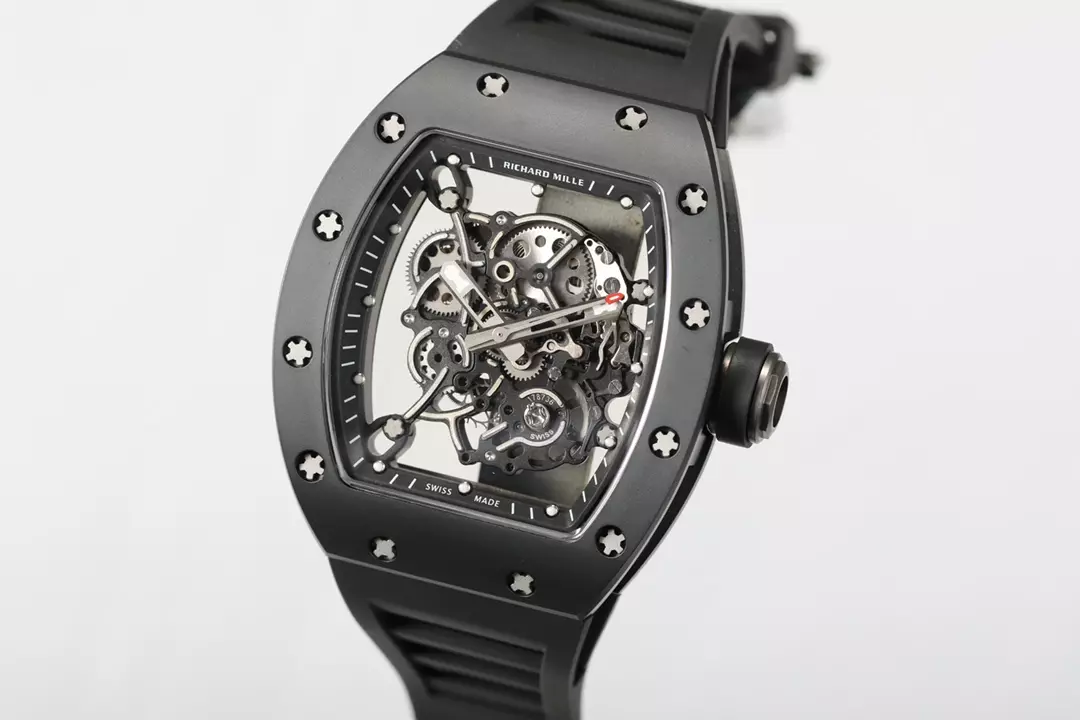리차드밀 RM공장 리차드밀 부바왓슨 RM-055 블랙 카본 케이스 블랙 러버밴드 NTPT 카본, 리얼 티타늄 제작 상세 이미지 4