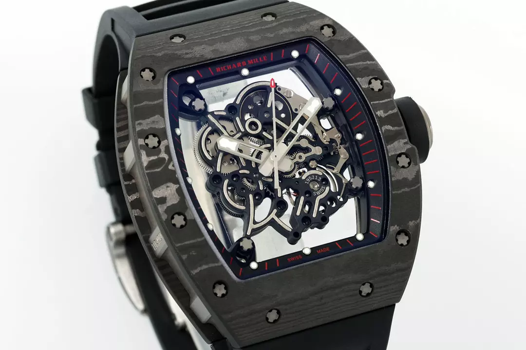 오데마피게 APS공장 V2 리차드밀 부바왓슨 RM-055 블랙 카본 케이스 블랙 러버밴드 NTPT 카본, 리얼 티타늄 제작 상세 이미지 2