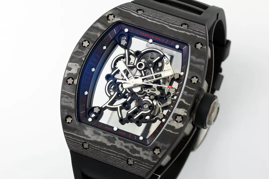 오데마피게 APS공장 V2 리차드밀 부바왓슨 RM-055 블랙 카본 케이스 블랙 러버밴드 NTPT 카본, 리얼 티타늄 제작 상세 이미지 3