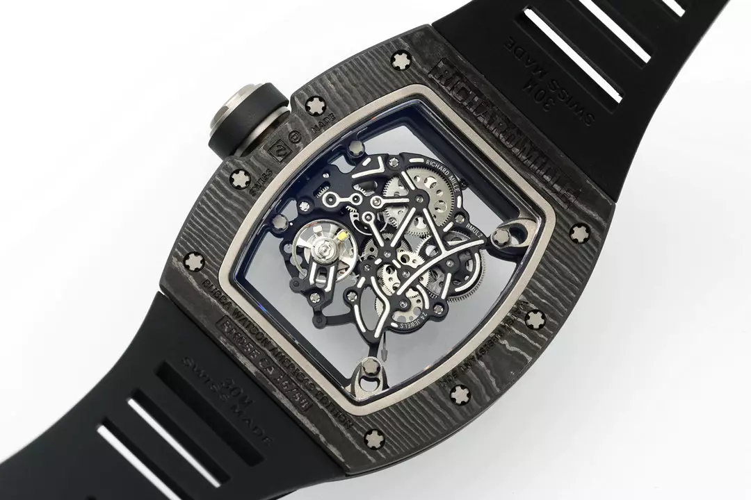 오데마피게 APS공장 V2 리차드밀 부바왓슨 RM-055 블랙 카본 케이스 블랙 러버밴드 NTPT 카본, 리얼 티타늄 제작 상세 이미지 8