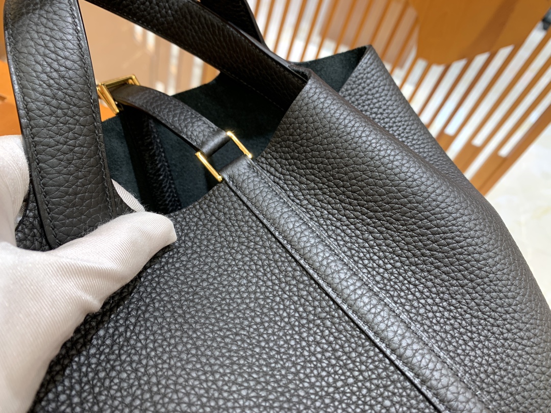 에르메스 그린엘 에르메스 피코탄 18 블랙 골드 버클  상세 이미지 10