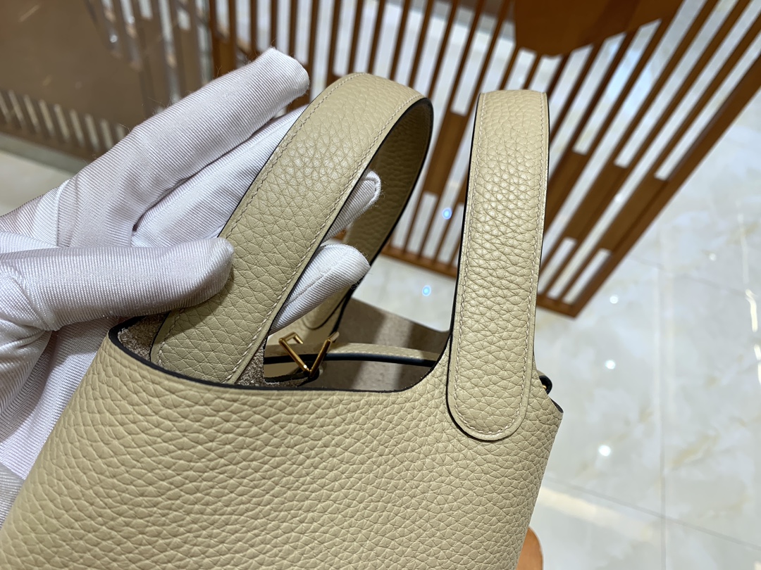 에르메스 그린엘 에르메스 피코탄 18 트렌치코트 그레이 골드 버튼  상세 이미지 5