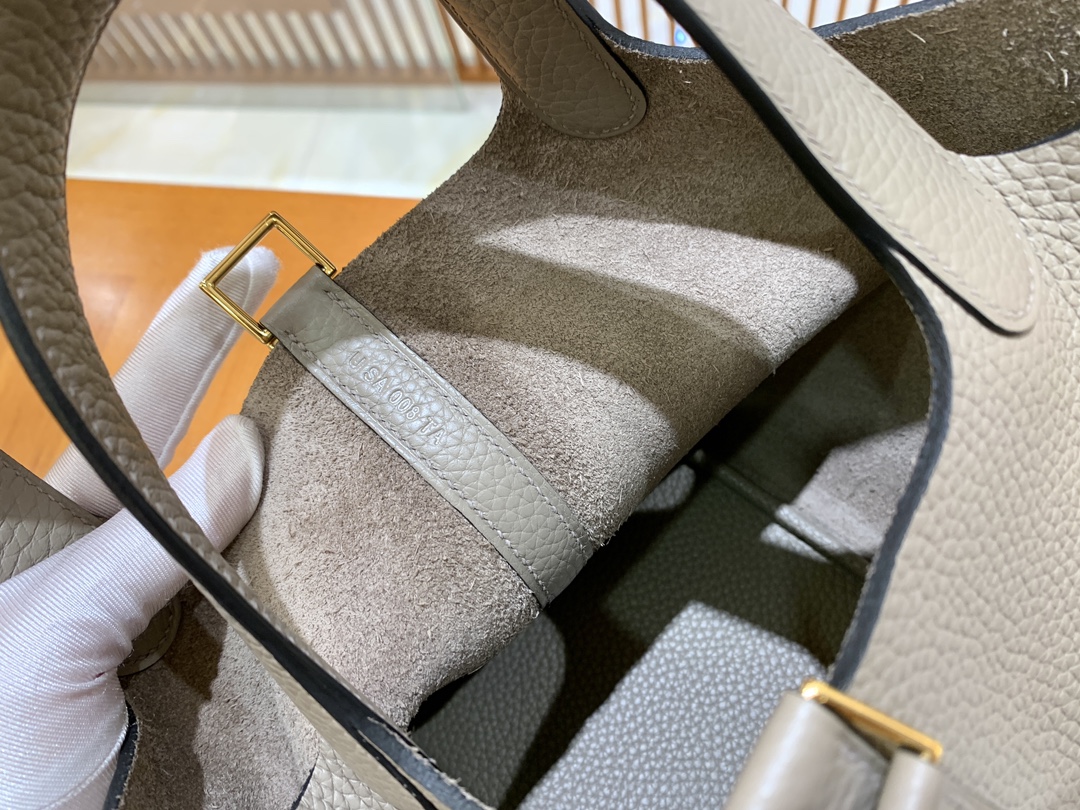 에르메스 그린엘 에르메스 피코탄 18 아스팔트 그레이 골드 버클  상세 이미지 4