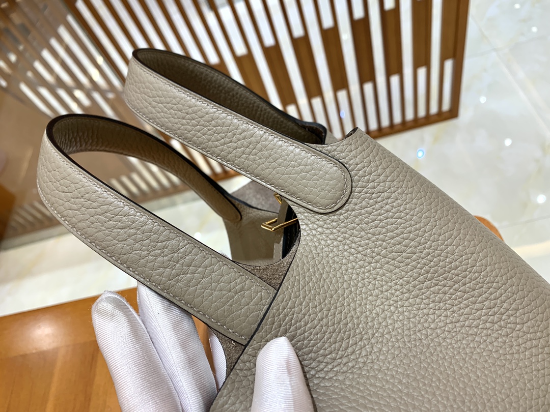 에르메스 그린엘 에르메스 피코탄 18 아스팔트 그레이 골드 버클  상세 이미지 5