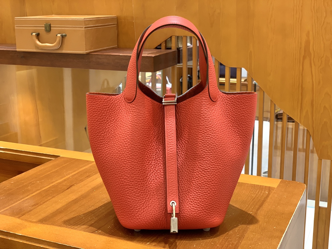 에르메스 그린엘 에르메스 피코탄 18 하트 레드 실버 버튼  상세 이미지 1