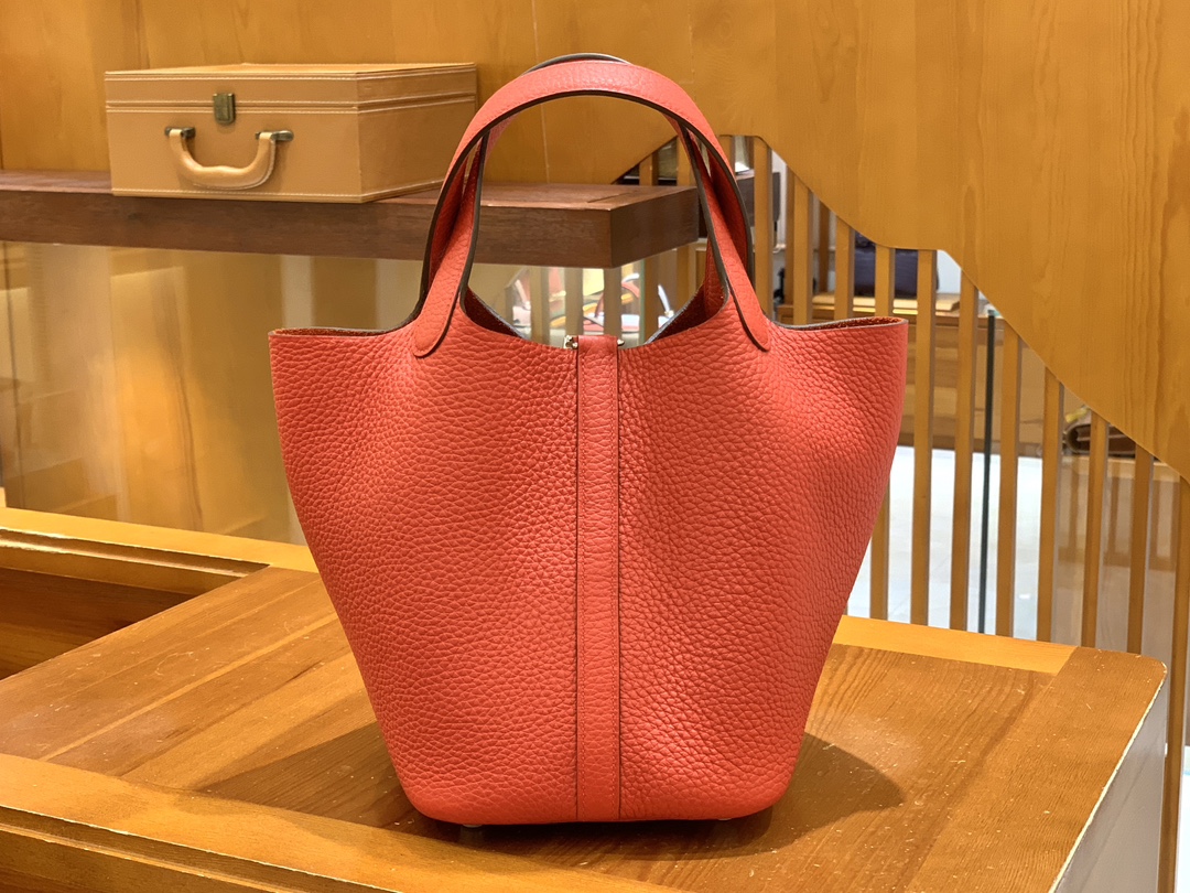 에르메스 그린엘 에르메스 피코탄 18 하트 레드 실버 버튼  상세 이미지 3