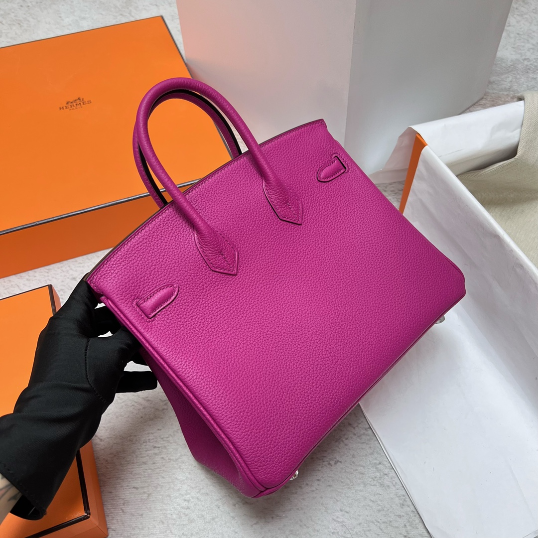 에르메스 반수공 에르메스 버킨백 25 로즈퍼플 은장 토고가죽  상세 이미지 2