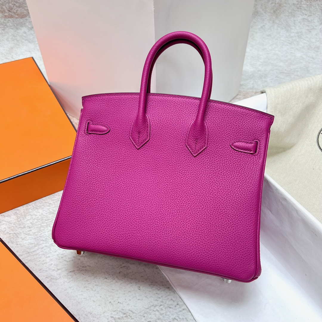 에르메스 반수공 에르메스 버킨백 25 로즈퍼플 은장 토고가죽  상세 이미지 3