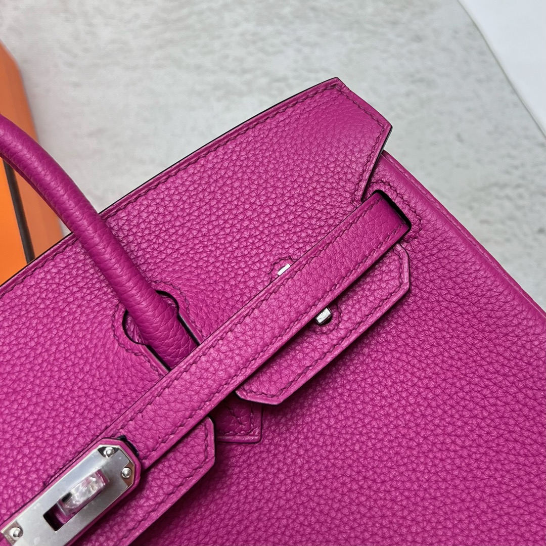 에르메스 반수공 에르메스 버킨백 25 로즈퍼플 은장 토고가죽  상세 이미지 4