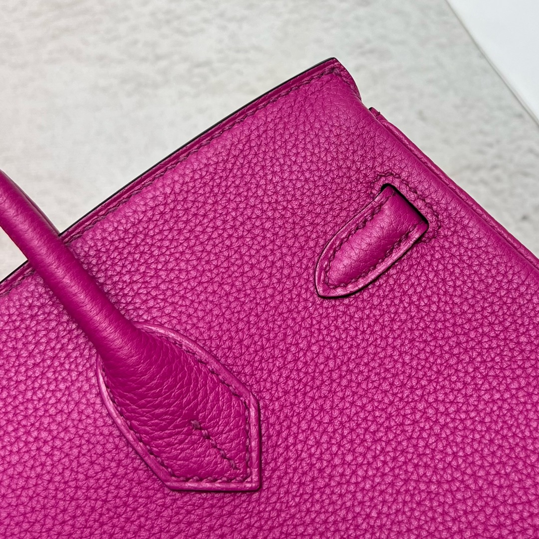 에르메스 반수공 에르메스 버킨백 25 로즈퍼플 은장 토고가죽  상세 이미지 6