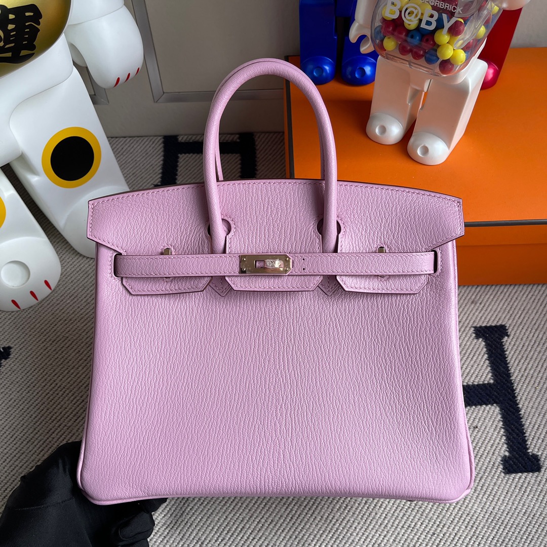 에르메스 반수공 에르메스 버킨백 25 핑크퍼플 로즈골드 염소가죽  상세 이미지 1