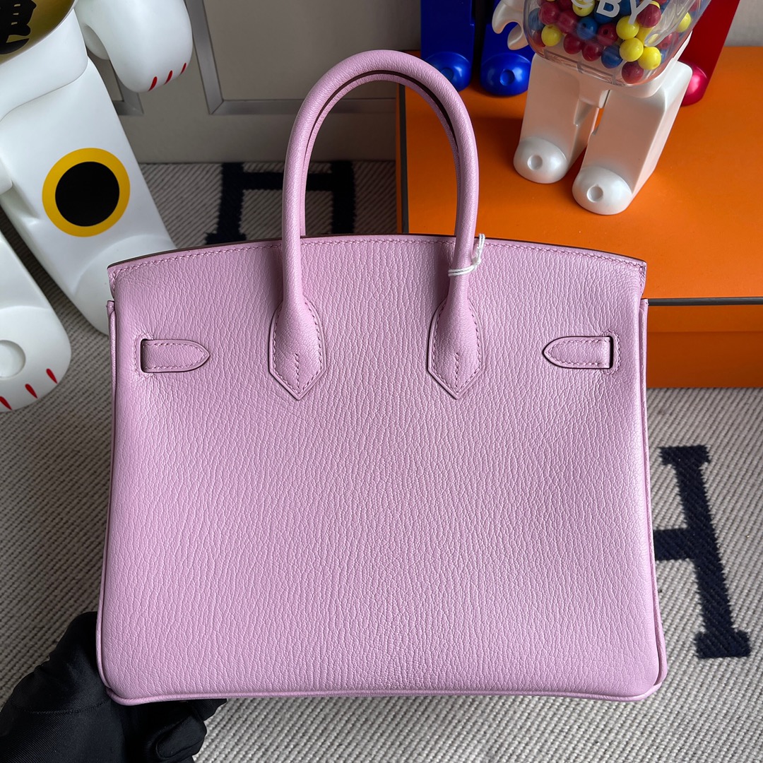 에르메스 반수공 에르메스 버킨백 25 핑크퍼플 로즈골드 염소가죽  상세 이미지 4