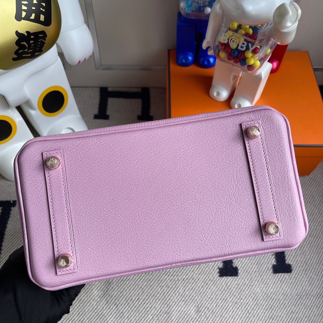 에르메스 반수공 에르메스 버킨백 25 핑크퍼플 로즈골드 염소가죽  상세 이미지 6