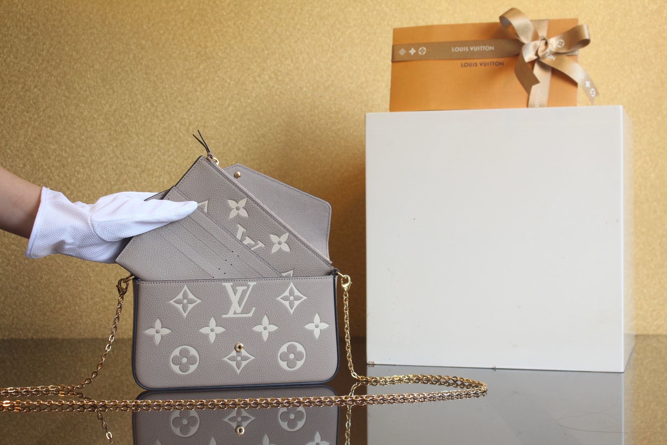 루이비통 루이비통 펠리시 포쉐트 모노그램 앙프렝뜨 M69977 정품 동일가죽 사용! 상세 이미지 3