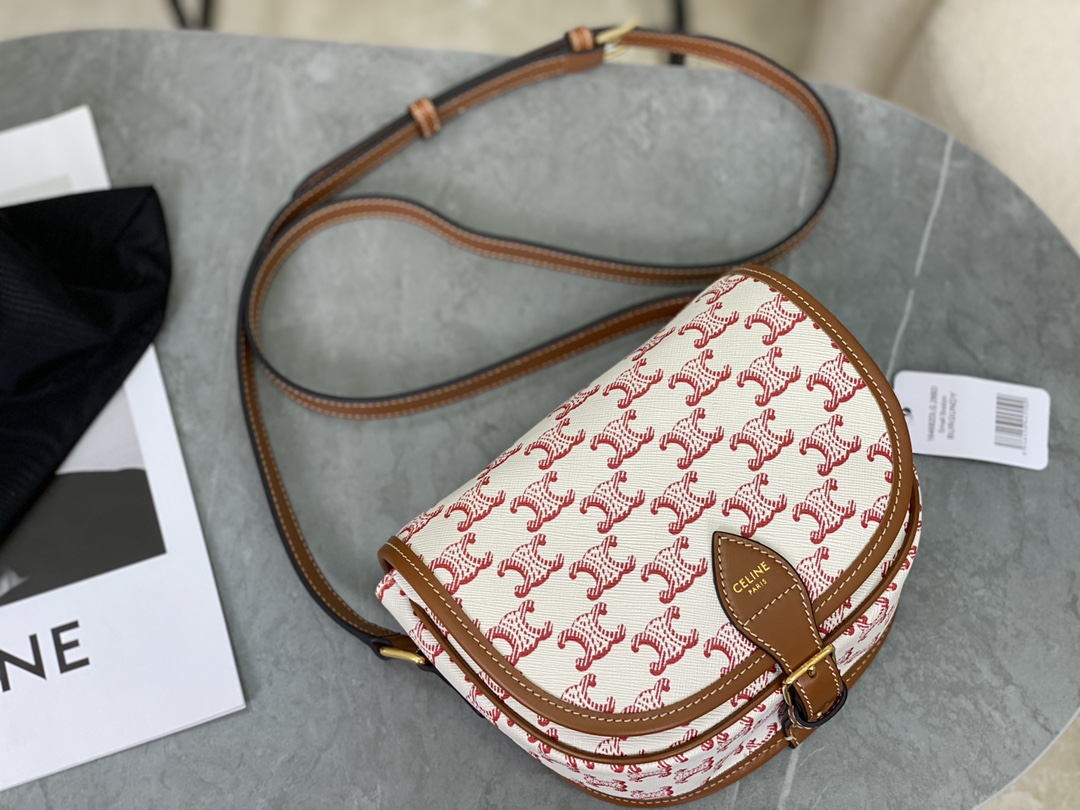 셀린느 셀린느 트리옹프 미디엄 폴코 크로스 백 191502 18 x 17 x 6.5 cm 상세 이미지 1