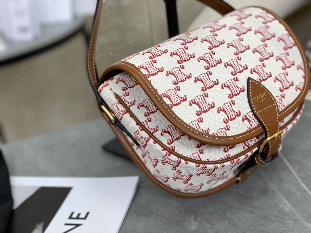 셀린느 셀린느 트리옹프 미디엄 폴코 크로스 백 191502 18 x 17 x 6.5 cm 상세 이미지 4