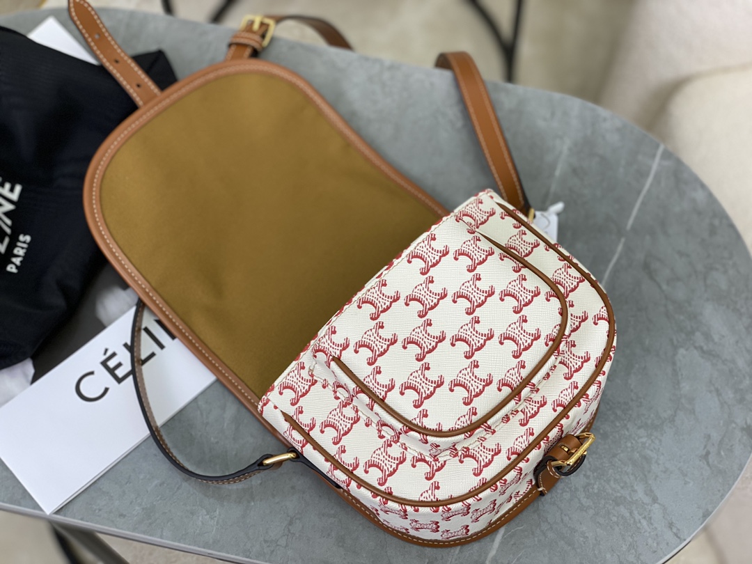 셀린느 셀린느 트리옹프 미디엄 폴코 크로스 백 191502 18 x 17 x 6.5 cm 상세 이미지 6