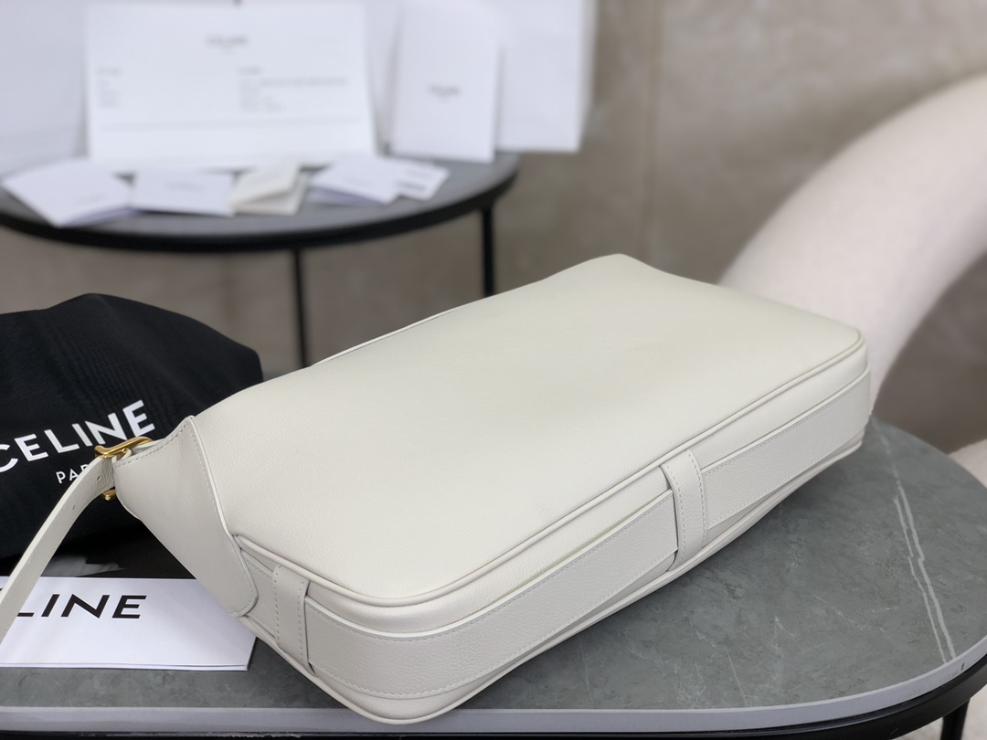 셀린느 셀린느 미디엄 로미 서플백 카프스킨 화이트 197443 34 x 16 x 5 cm 상세 이미지 4