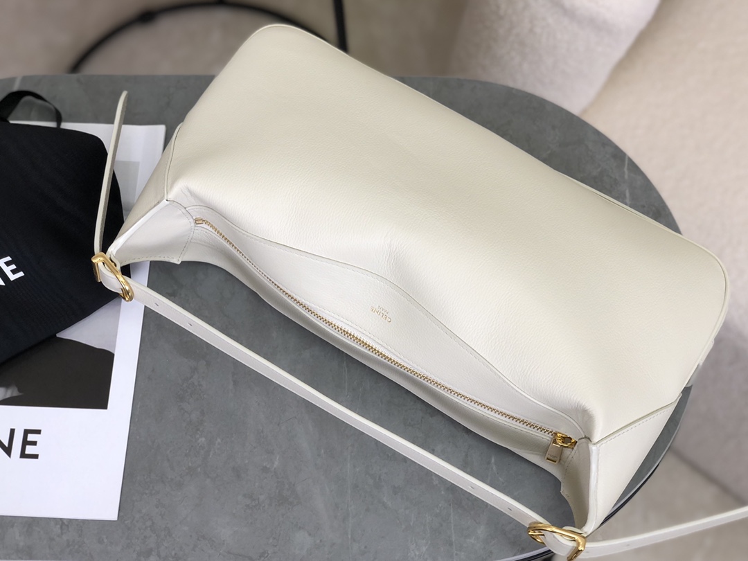 셀린느 셀린느 미디엄 로미 서플백 카프스킨 화이트 197443 34 x 16 x 5 cm 상세 이미지 5