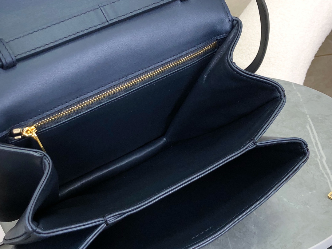 셀린느 셀린느 블랙 타부 미디엄 숄더백 블루 196583 22 x 16 x 7 cm 상세 이미지 6
