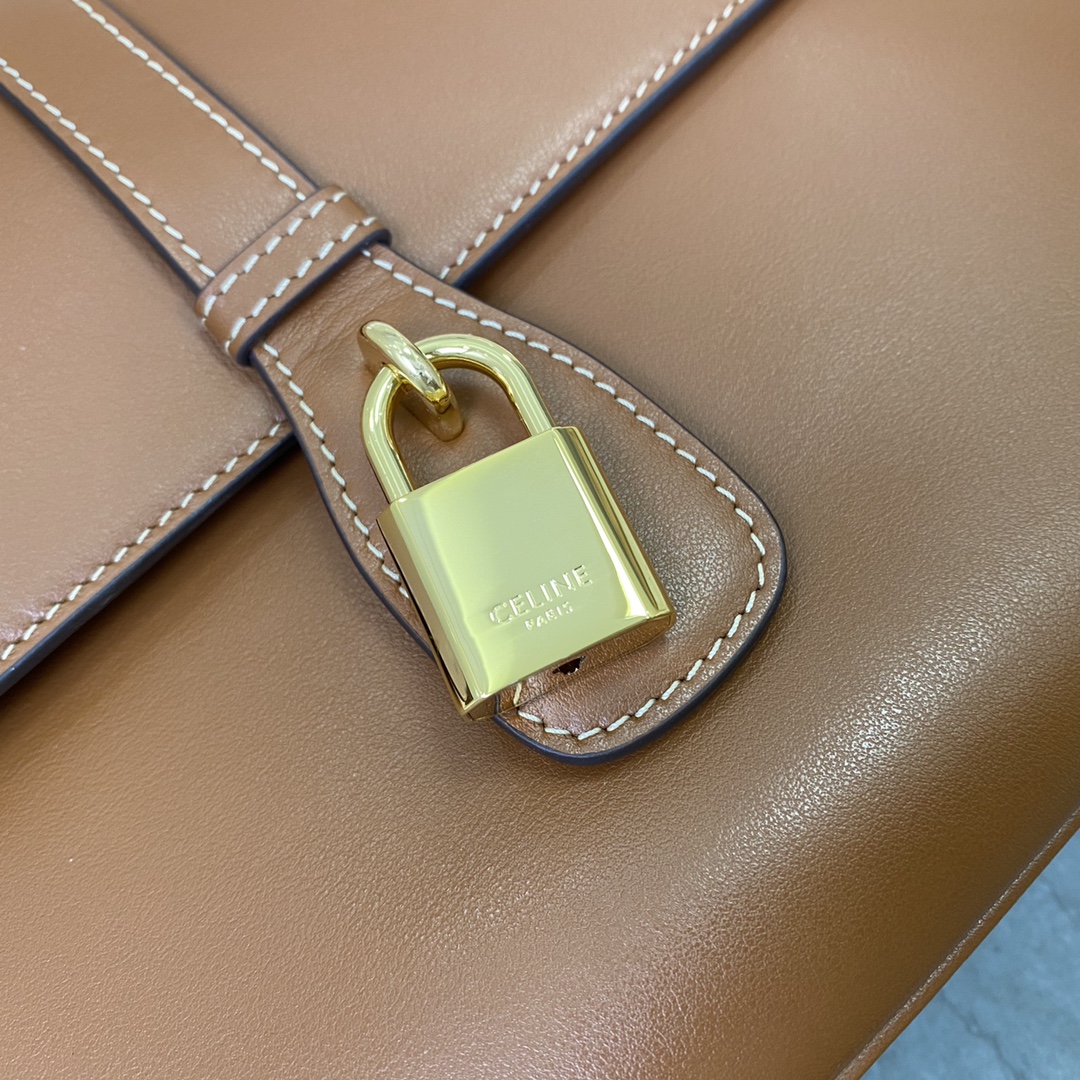 셀린느 셀린느 블랙 타부 미디엄 숄더백 탄 196583 22 x 16 x 7 cm 상세 이미지 16